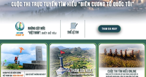 Thông báo tham gia cuộc thi trực tuyến "Biên cương tổ quốc tối"