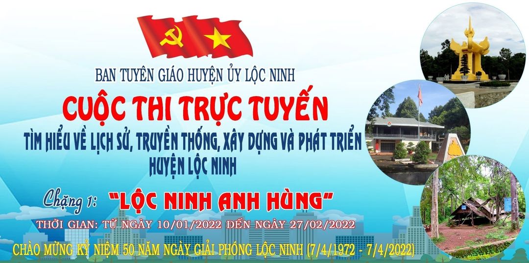 KẾT QUẢ TUẦN 3 CUỘC THI TRỰC TUYẾN “TÌM HIỂU LỊCH SỬ, TRUYỀN THỐNG, QUÁ TRÌNH XÂY DỰNG VÀ PHÁT TRIỂN CỦA HUYỆN LỘC NINH”